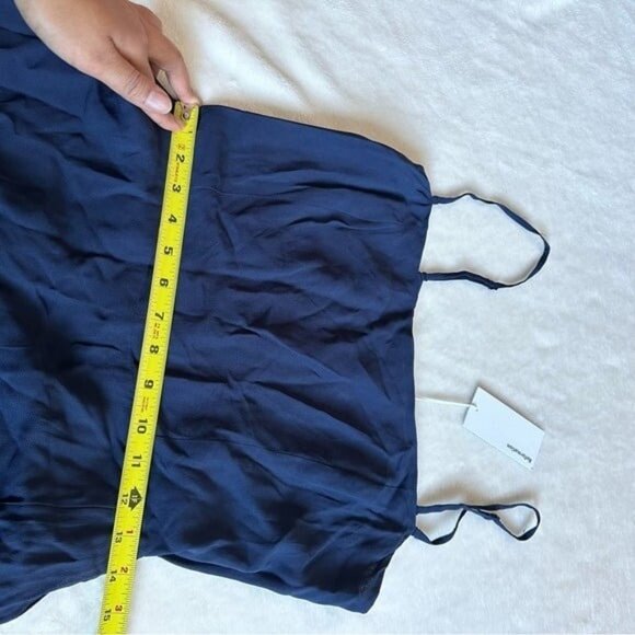 NWT Reformation Ingrid Dress in Navy Size 10 - Picture 11 of 12